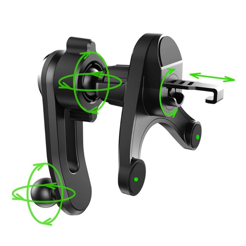 Shockproof Fast Release Car Air Vent Phone Mount Support Universal Y Shaped Bracket ABS Construction Anti Shake Design