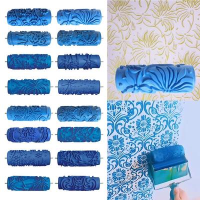 Home Decoration Paint Texture Grain Paint Roller Arts DIY Imitation Pattern Tool Wall Brush