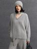Women's Cashmere Knitwear: Solid Color Loose Fit for Autumn/Winter