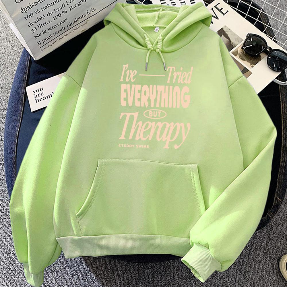 TeddySwims I've Tried Everything But Therapy Party 2 Hoodies 2025 New Album Printing Sweatshirts Unisex Sudaderas Women Men Tops