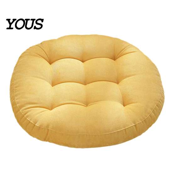 High Elasticity Chair Cushion Round Corduroy Cushion, 16.5 Inch Ultra Soft Seat Pad, Portable Support for Travel Washable Floor Reading Nook