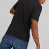 Puma Logo Print Crew Neck Short Sleeve T-Shirt Men Tops Black 622554-01