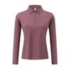 2025 Autumn/Winter Women's Long Sleeve Polo Shirt - Soft, Skin-Friendly, Moisture-Wicking, Heat-Retaining, and Warm-Locking Design