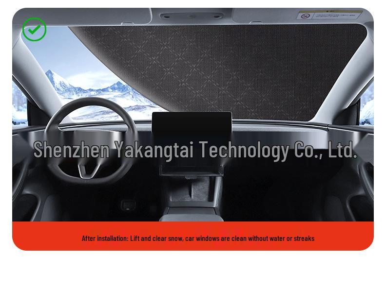 Tesla Model Y/3 Windshield Snow & Frost Cover, Winter Anti-freeze Protection