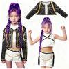 Halloweenske kostýmy 3ks Rumi Cosplay kostým Idol Hviezda Kpop Skupina Oblečenie na hranie rolí Anime Scénické vystúpenie Vianočné oblečenie