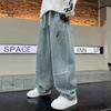 Boys' Jeans Spring Autumn New Child Boys Trendy Pants 3-12Y Kids Casual Denim Trousers Teenager Handsome Loose Straight Trousers