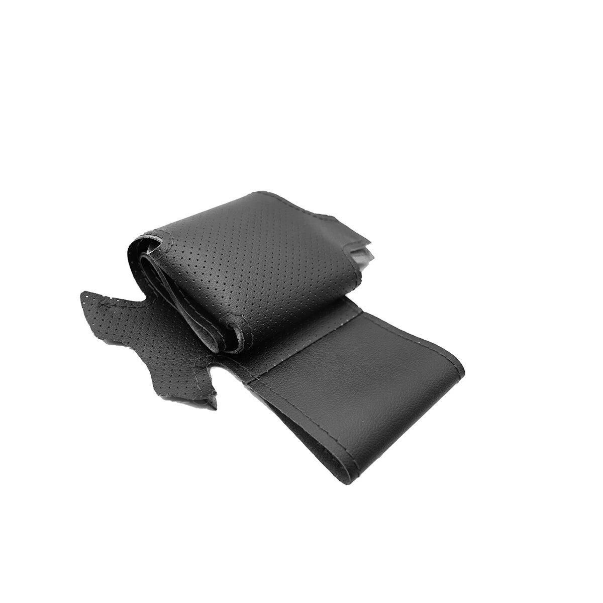 

Автомобильный стайлинг кожаный чехол на руль для Hyundai Accent 2006 2007 2008 2009 2010 2011 Getz 2005 для Kia Rio 5 2006-2009 чёрный