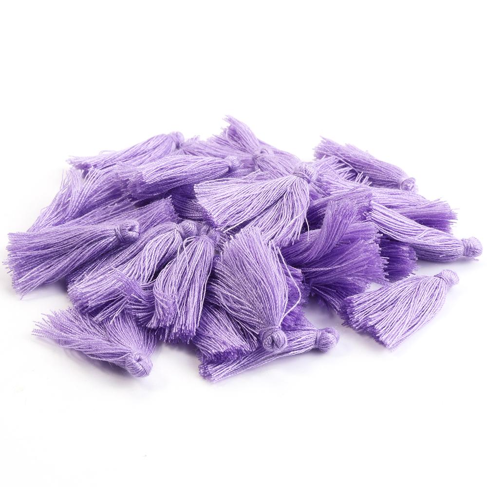 50pcs/lot 30mm Mini Cotton Tassels Colorful Tassel Charms For Jewelry Making DIY Earring Keychain Crafts Decoration Accessories