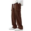 Tooling Men's Corduroy Loose Wide Leg Straight Versatile Casual Pants Army Green Multi-Pocket