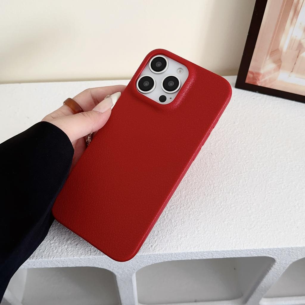 Luxuriöse Business Ledertextur Handyhüllen Für iPhone 11 12 13 14 15 16 Pro Max X XS XR Plus Silikon Stoßfest Braune Hülle