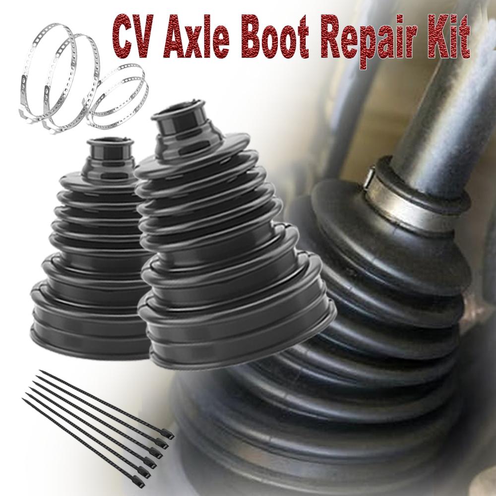 CV Boot Repair Kit 19-24 Mm Shaft Silicone CV Axle Boot for Car RV UTV Dust Boots with 4 Stainless Steel Clamp & 6 Cable Ties