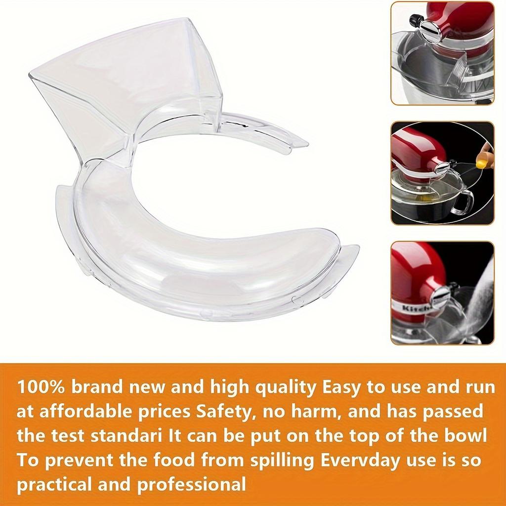[Sicherheits-Spritzschutzhaube] Sicherheits-Spritzschutz-Gießhaube | Transparente Kipphaube für Quart-Kippkopf-Vertikalmixer - 1 Stück Schutzzubehör