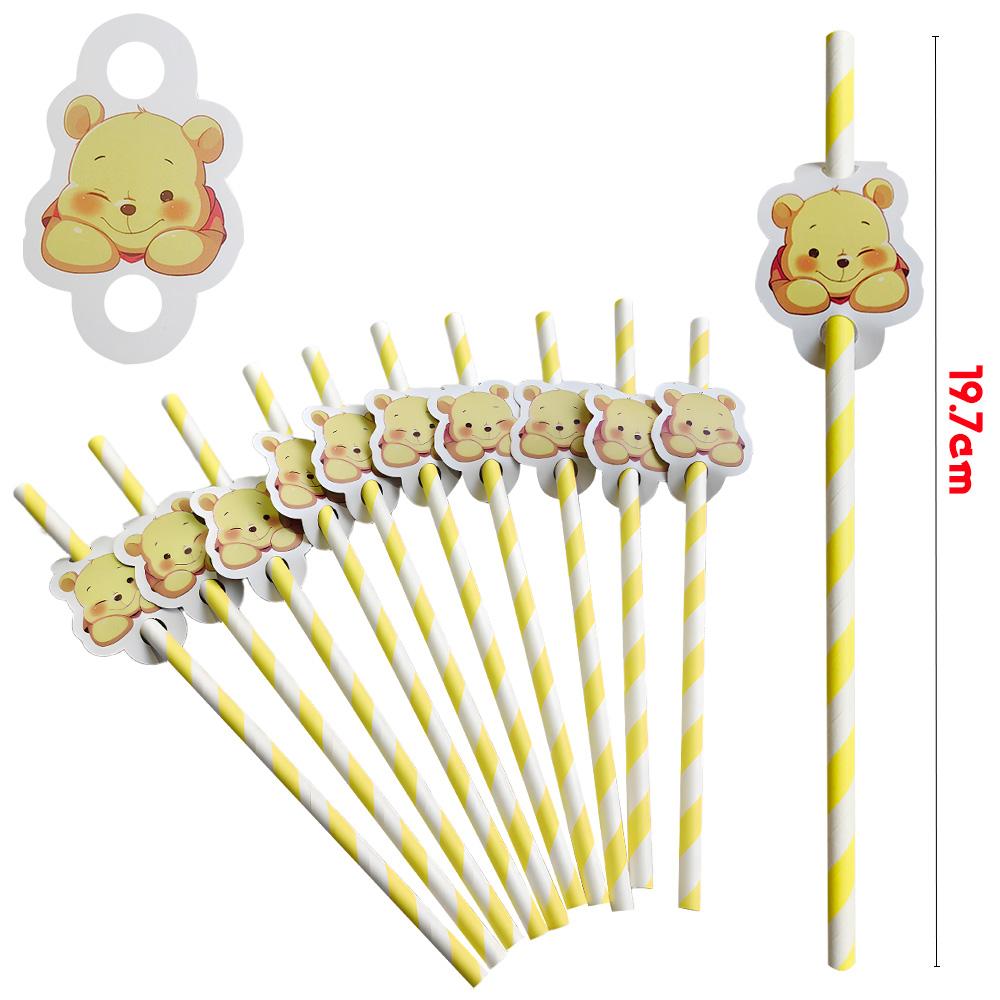 

Winnie the Pooh Birth Date Decorations Pooh Bear Plates Tablecloths Tissues Banners Cups Children Birth Date Gifts Infant Shower