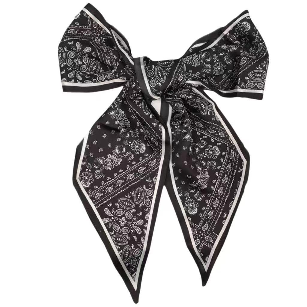 Elegant Satin Chiffon Plaid Stripe Scarf: Versatile Accessory for Clothes & Pants