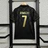 Tricou de deplasare Echipa Națională a Portugaliei Sezonul 2026-2027, C. Ronaldo Numărul 7, Negru Cu , Tricou de Fotbal cu Mânecă Scurtă