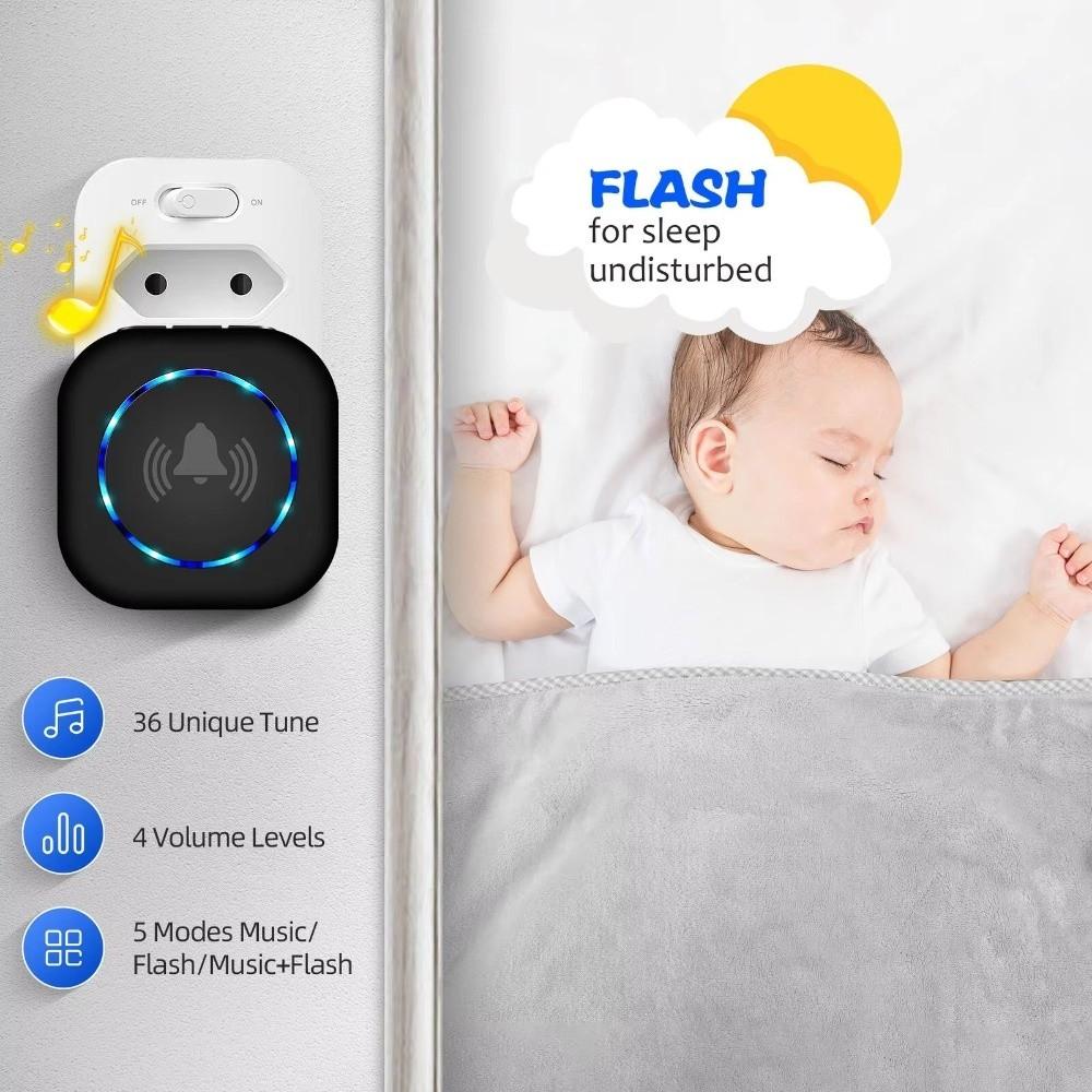 4 Volume Levels Smart Doorbell Waterproof Electronic Doorbell Home Welcome Doorbell  Home Classroom