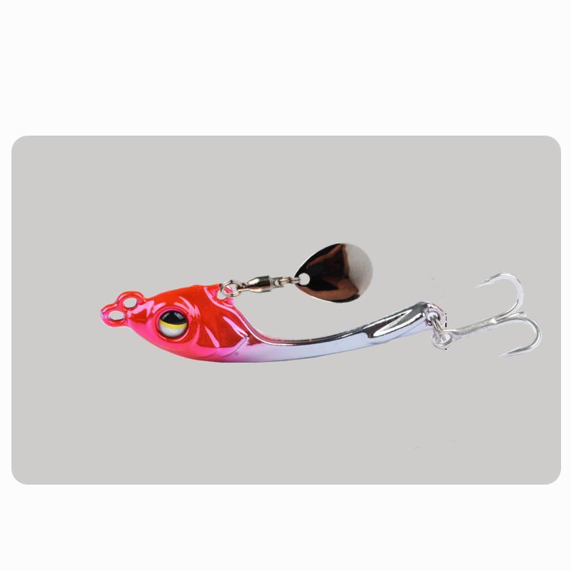 

Xuan Yue VIB Металлический Спиннербейт: Дальнобойная, колеблющаяся, вращающаяся искусственная приманка для судака и окуня в пресной и соленой воде. 15g