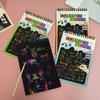Medium Children’s Colorful Graffiti Scratch Art Book - Fun Drawing Paper for Elementary Students