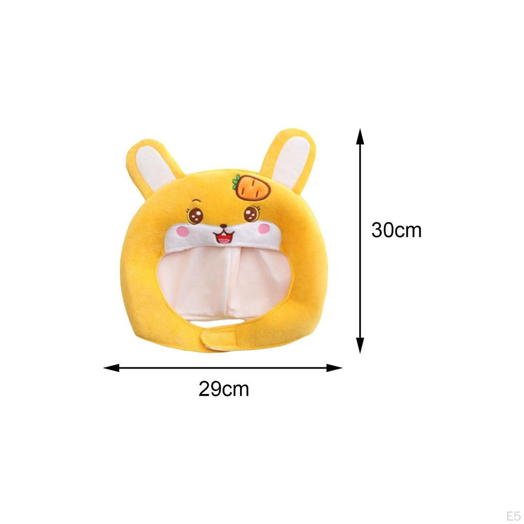 Cartoon Ear Hat Headband, Warm Headgear Comfortable Soft Plush Animal Headwear for Photo Props
