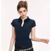 Women's Retro Polo Short Sleeve T-shirt