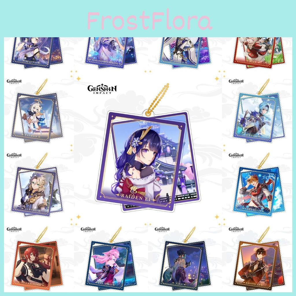 High Quality Genshin Impact Keyring With Double Sided Design