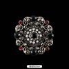 Fulok Court Brooch Femininity Metal Crystal Badge Pin Suit Coat Accessories