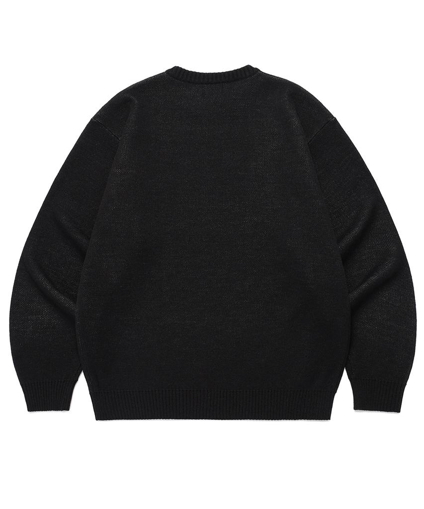 CAVISH Mega Cyclone Knit Sweater Black(Cv2Efuk601A)