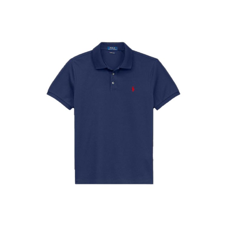 

Polo Ralph Lauren Однотонная рубашка-поло с вышивкой маленького пони, приталенная, с коротким рукавом, мужская, рубашки-поло, темно-синий MNPOKNI1N820212 L