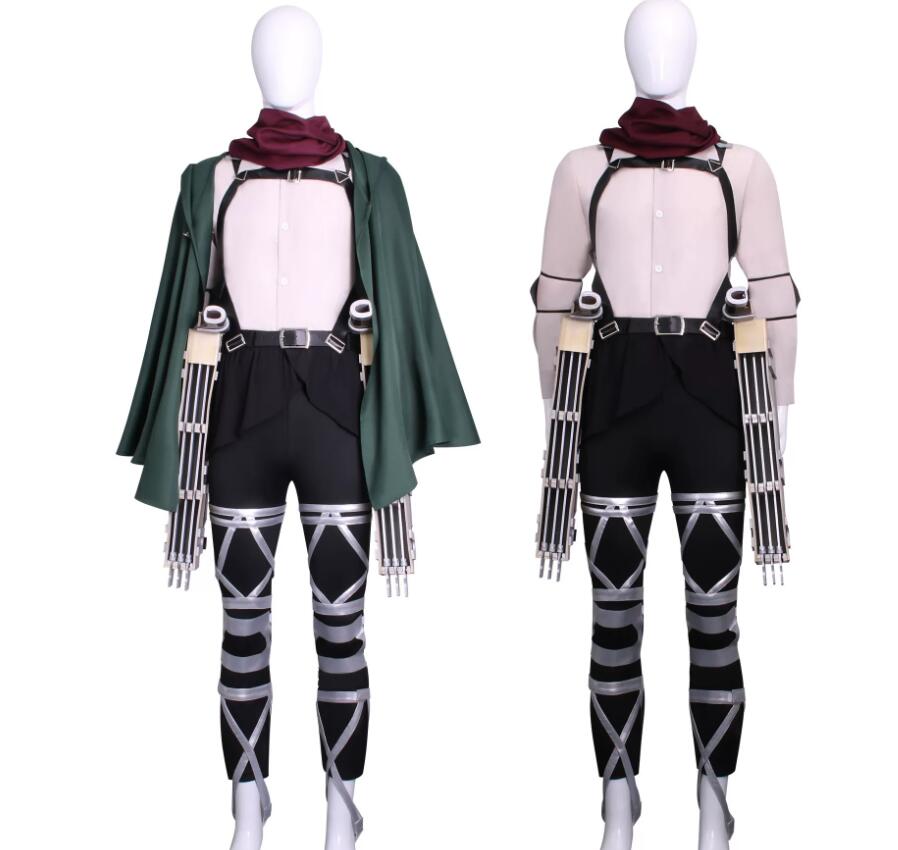 Aot Mikasa Cosplay Costume Final Season Movie Titan Jean Levi Rivaille Ackerman Armin Hange Eren Combat Suit Bodysuit
