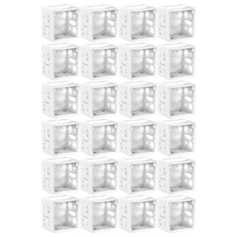  Pack of 6/24 Curtain Blind Mounting Brackets Plastic Headrail Fixings Holder