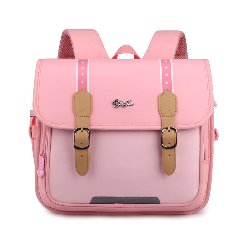 Stylish Colorful Student Backpack High Quality Pu Nylon Fabric For Boys And Girls