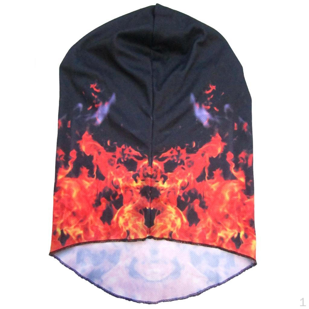 

Dust-proof Comfortable Wear Fashionable Print Charms Neck Hood Full Face Mask Hat for Outdoor Sports