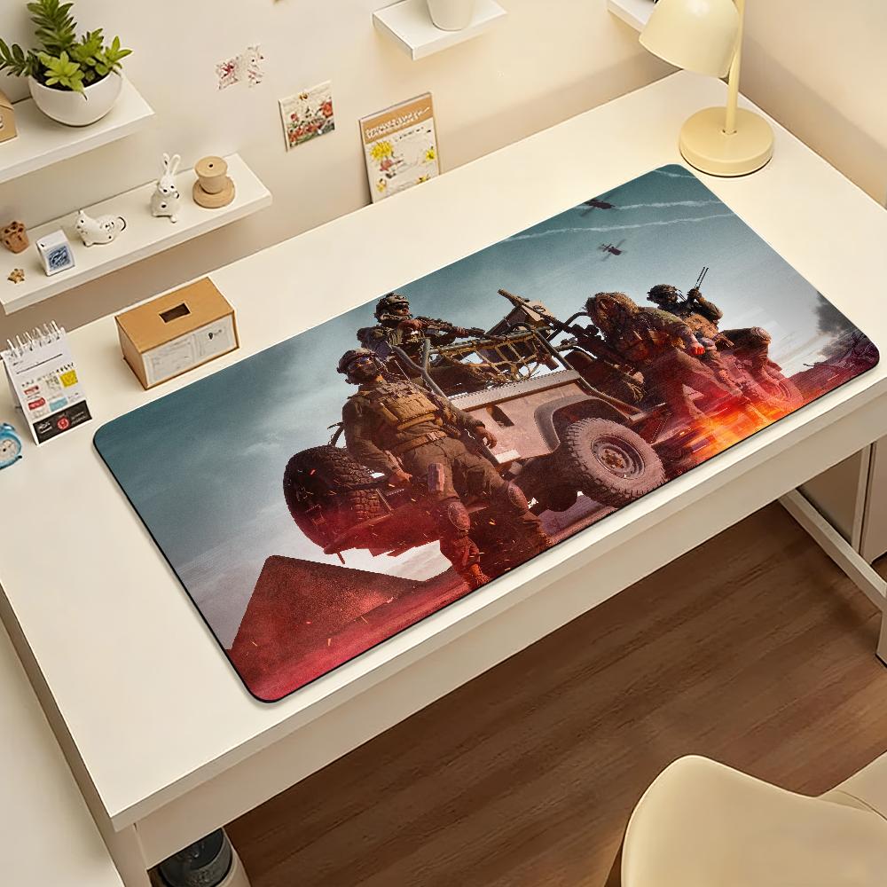Spiel Battlefield6 Mauspadd Computer Laptop Gummi Rutschfestes Mauspadd Gamer Dekoration Schreibtischunterlage 30cmx60cm(11.8x23.6inch) gray