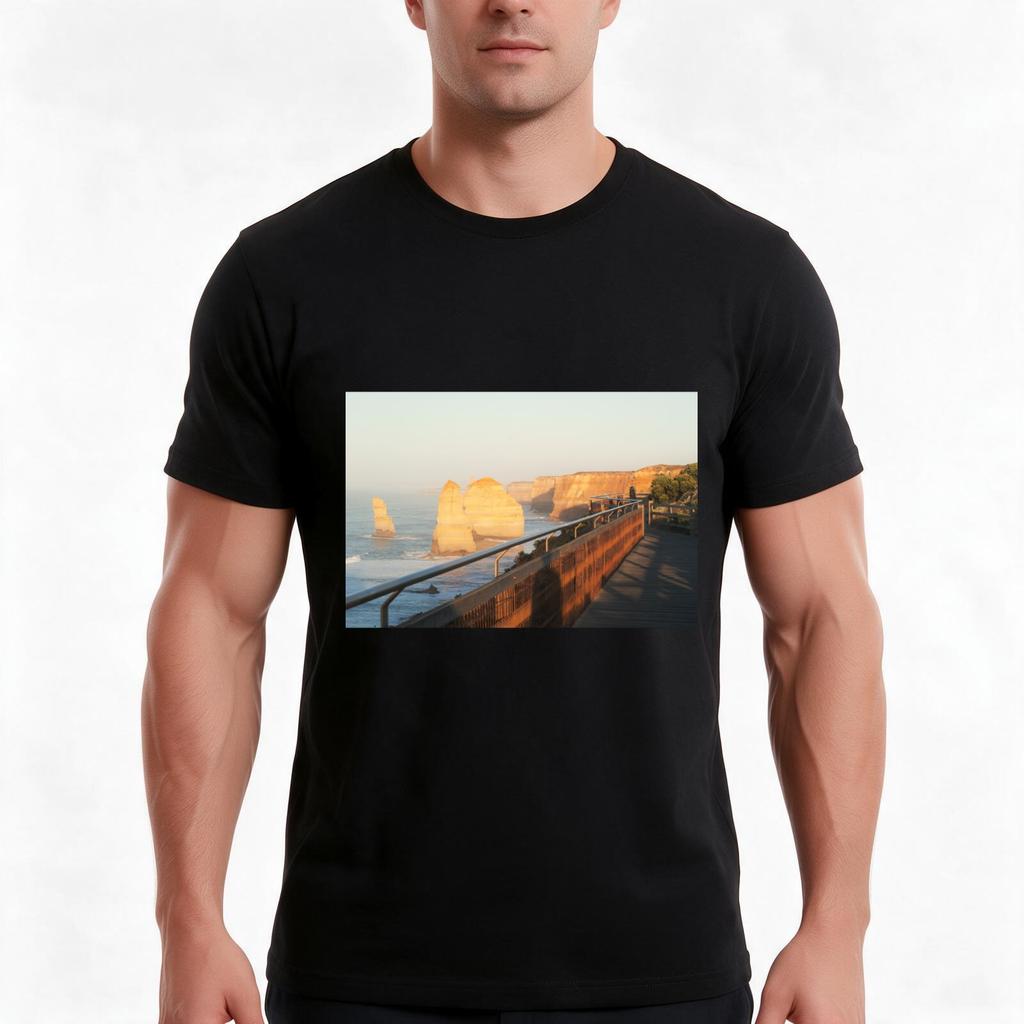 Great Ocean Road Tshirt Summer Casual Cotton Tee Oversized Streetwear Tops Vintage Graphic Print Loose Fit Short Sleeve