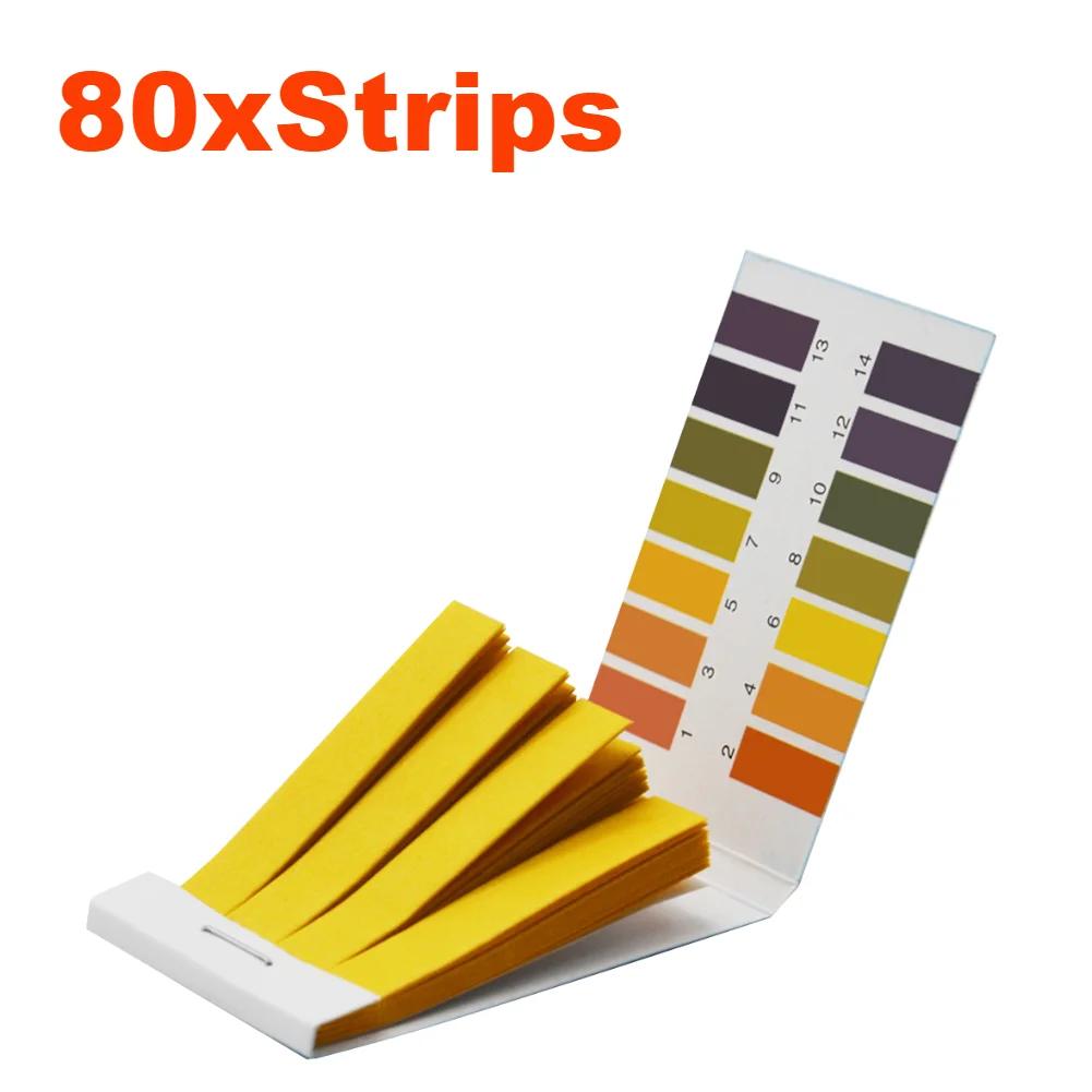 80-800Pcs PH Test Strips 1-14 PH Wide Range PH Strips for Water Urine Soil PH Controller Indicator Test Strips Tester Paper