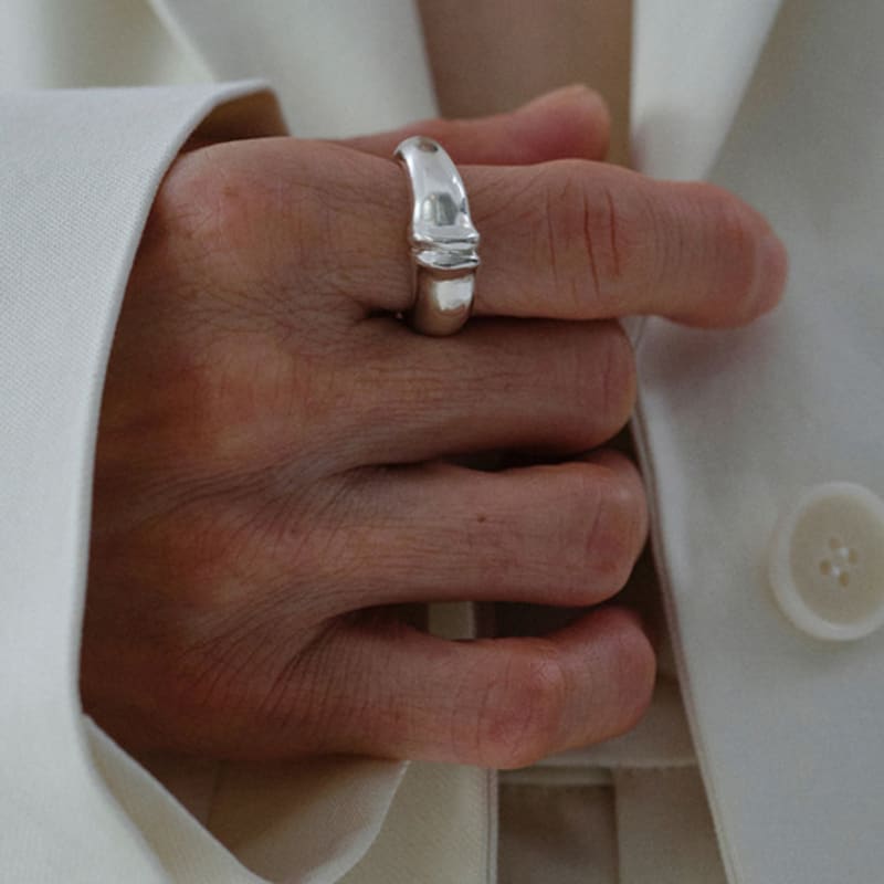 

BRILLPIECE Sepal ring SILVER