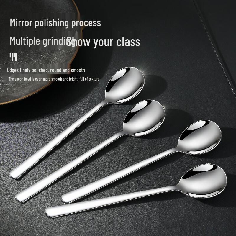 304 Stainless Steel Dinner Spoon Set (4-pack)