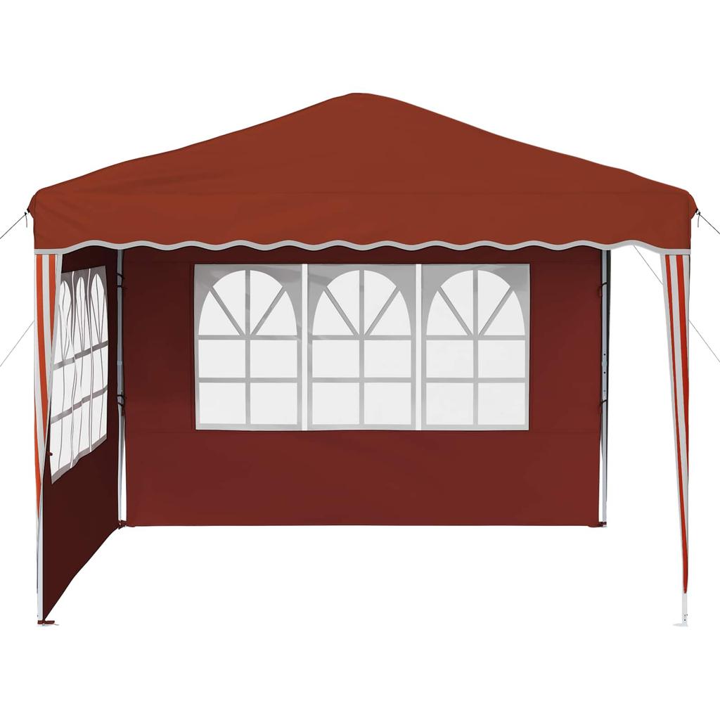 Pop Up Party Tent 288 X 288 X 245 Cm Terracotta Oxford Fabric
