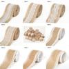 Rustic Style Burlap Rolls With Lace Natural Jute Jute Ribbon Vintage Style Sisal Lace Trim Burlap Ribbon Wedding Decoration