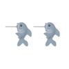 1pair Animal Cartoon Stud Earring For Women Cute Dinosaur Little Dog Whale Clay Bite Ear Jewelry Funny Gifts Fashion