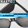 RASTOX Raster-Brille Loch-Brille Augentraining Entspannung Gitter-Brille schwarz