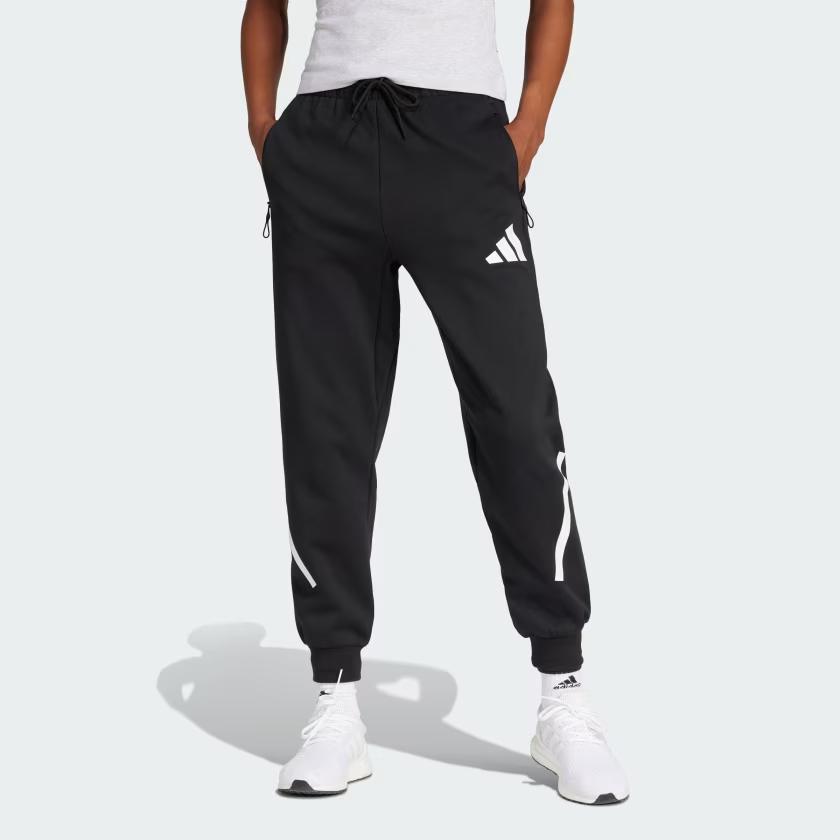Adidas Womens Z.N.E. Tracksuit Bottoms Black/White Women Streetwear JC9309