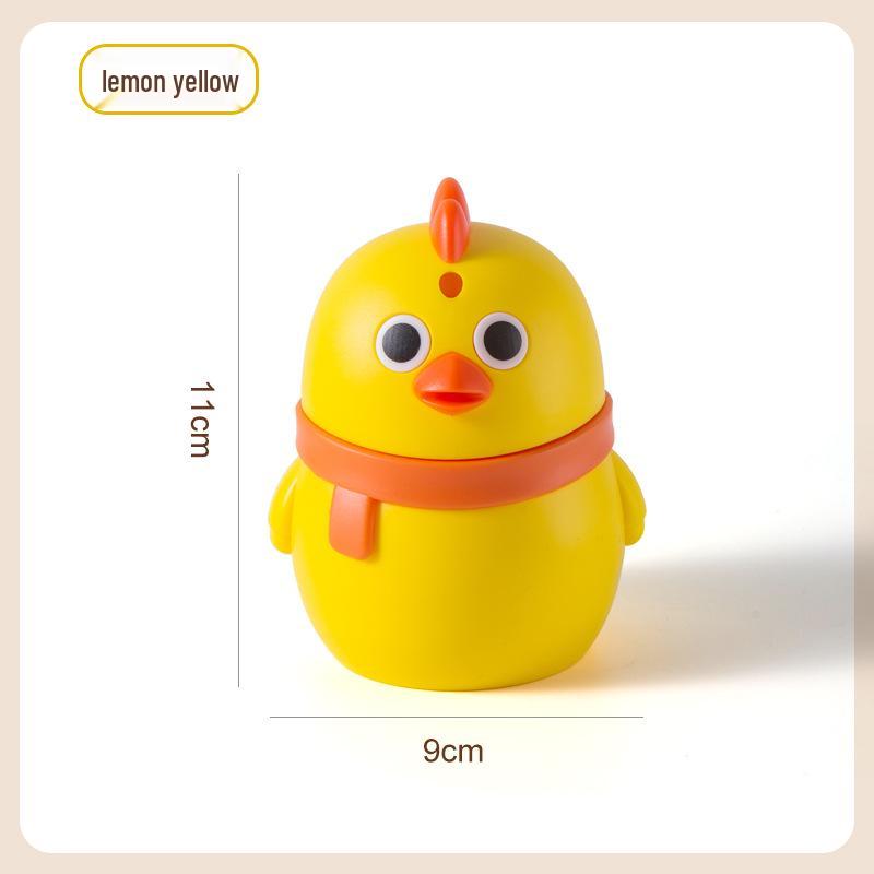 Automatic Press-Type Cartoon Toothpick Dispenser - Cute Little Chicken Pop-Up Toothpick Holder