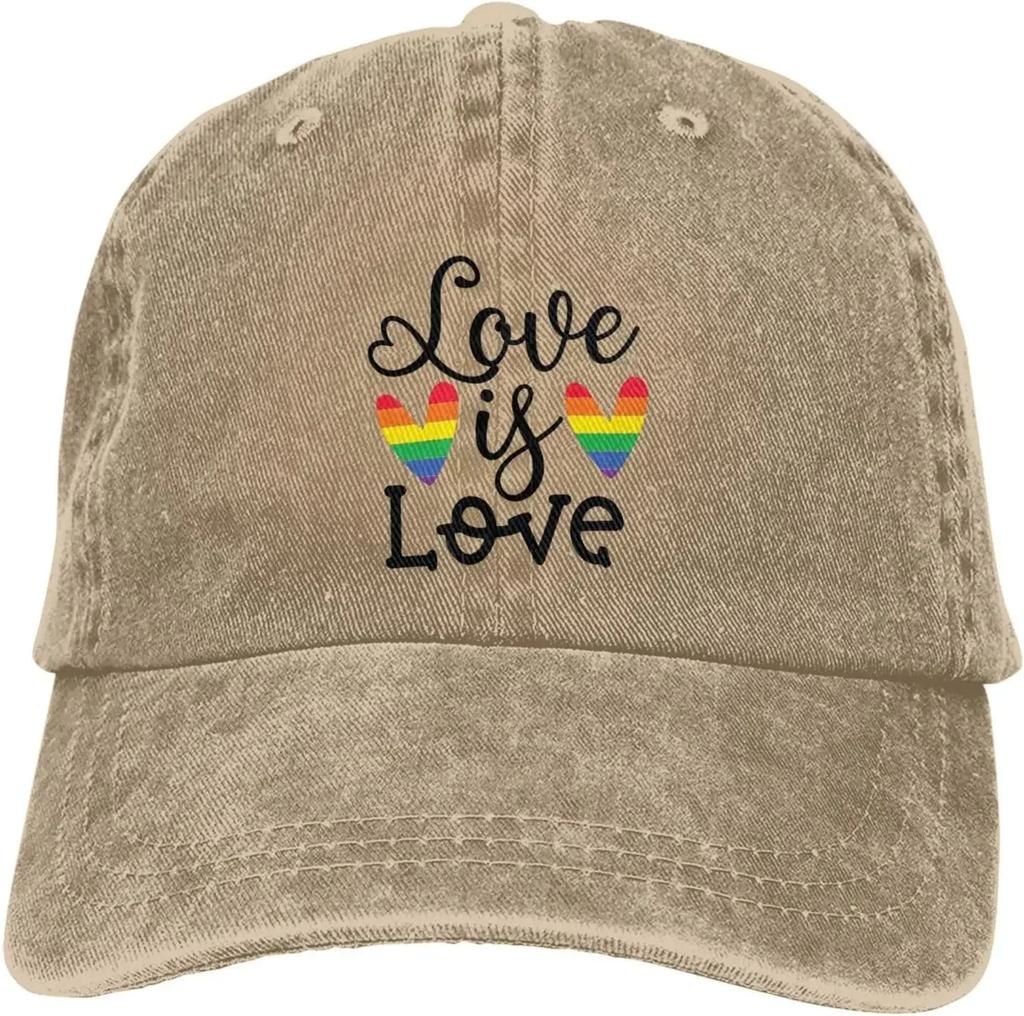 Peace Love Let Your True Color Shine Denim Baseball Cap Golf Dad Hat Adjustable Original Classic Cap Hats Men Women
