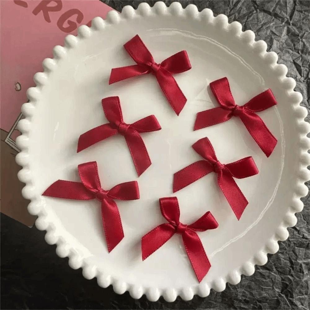 10pcs Bowknot Cotton Doll Hair Pins Tiny Mini Hair Clip Doll Wig Clips  Kids Gift