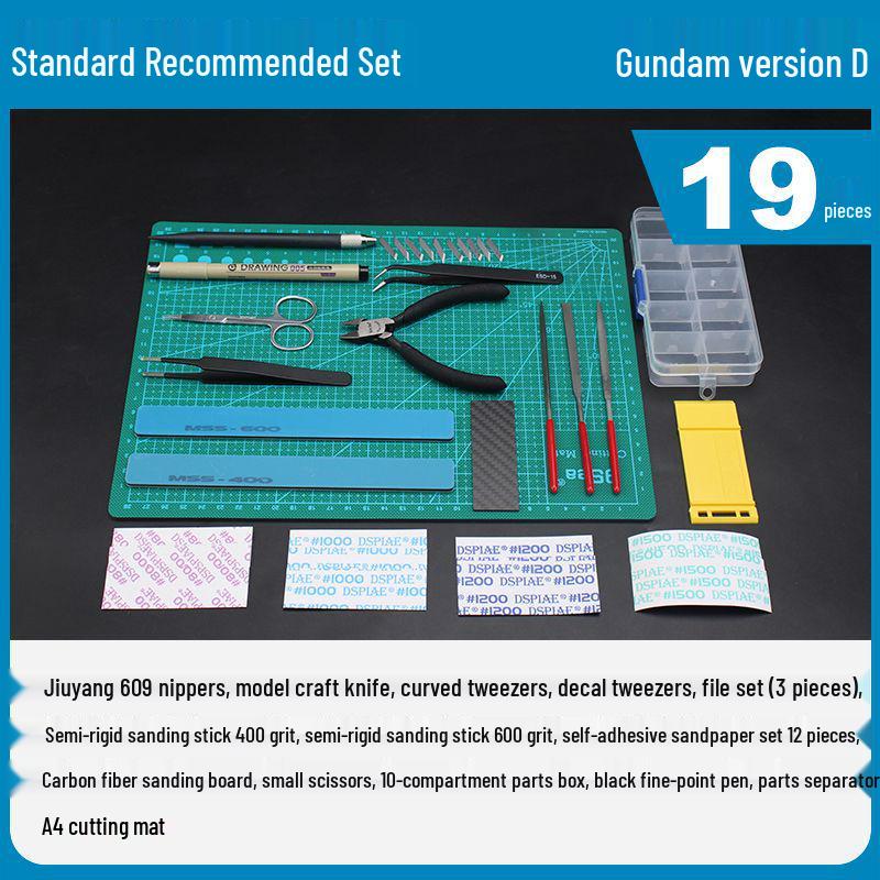 Gundam Model Beginner Kit: Sharp Nippers & Polishing Tools