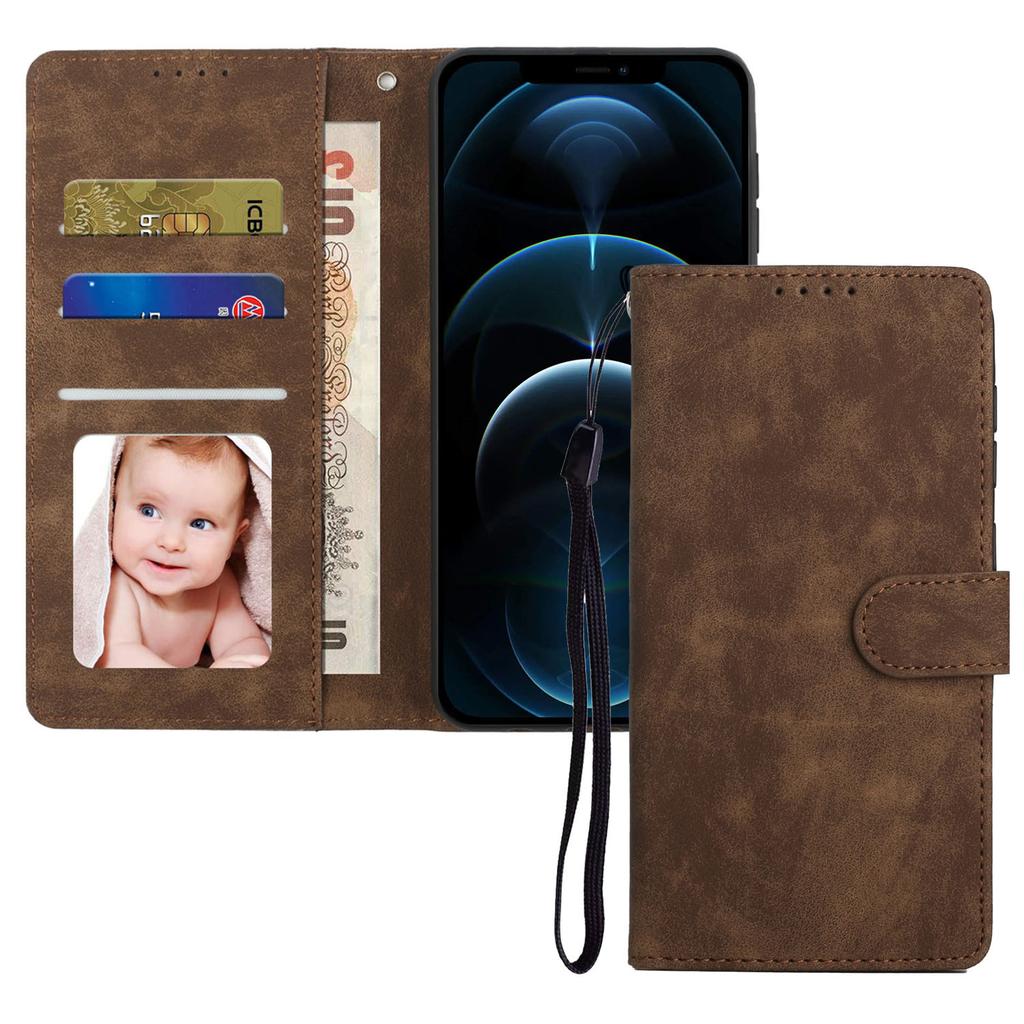 S24 Retro Mobile Phone Case Samsung Wallet Style A22 5G Card Protection Case S8 Left and Right Open Leather Case