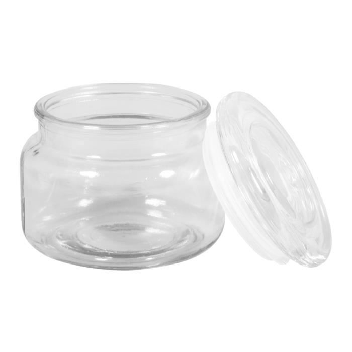 Verre à provision - RAYHER - 10cm - Couvercle en verre - 320ml - Ouverture 7,5cm