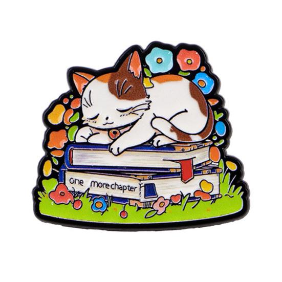 Brooch Pin, Animal Flower Design Brooch Fastener, Buckle-Type Fixing Pins, Enamel Paint Stable Buckle Pins for Backpacks And Hoods