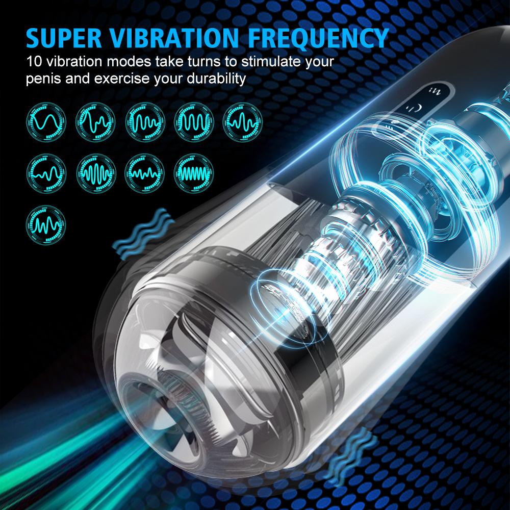 Automatic Masturbator Cup for Men Sucking Vibrator Vaginal Penis Blowjob Machine Masturbation Cup Sex Toy for Men Adult Supplies